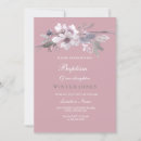 Search for pink and grey christening invitations Floral