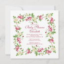 Search for red rose baby shower invitations Roses