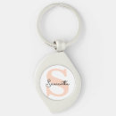 Search for monogram elegant key rings Bridal party