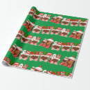 Search for holiday train wrapping paper Green