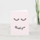 Search for eyelashes thank you cards Pink