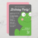 Search for frog birthday invitations Girls