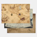 Search for world map wrapping paper Brown