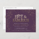 Search for 50th fifty and fabulous birthday cards Purple