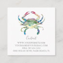 Search for crab business cards Beach