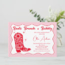 Search for boots and bubbly bridal shower invitations Modern