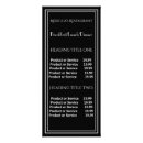 Search for salon service menu rack cards Modern