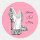 Search for elegant high heel shoe stickers Pink