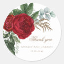 Search for red gold wedding stickers Simple