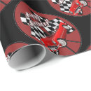 Search for sports car wrapping paper Chequered flag