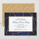Search for navy christmas invitations Navy blue and gold