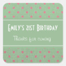 Search for polka dots birthday stickers Thank you
