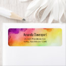 Search for red and purple return address labels Colourful
