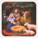 Search for jesus in a manger stickers Bethlehem
