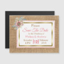 Search for burlap save the dates Floral