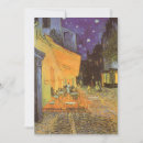 Search for night cafe invitations Vincent van gogh