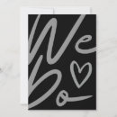 Search for we do wedding invitations Black