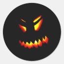 Search for glowing pumpkin face stickers Spooky