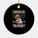 Search for saint bernard dog christmas tree decorations Santa