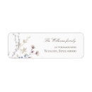 Search for floral botanical return address labels Boho