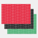 Search for red black green wrapping paper Cute