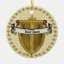 Search for family crest christmas tree decorations Surname