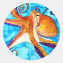 Search for cephalopod stickers Under the sea