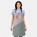 Search for pink monogram aprons Vintage