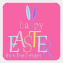 Search for happy easter pink bunny stickers Colourful