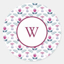 Search for modern floral pattern stickers Purple