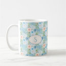 Search for pink and blue floral mugs Vintage