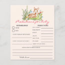 Search for woodland animals baby shower games Botanical
