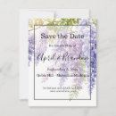 Search for wisteria wedding save the dates Flowers