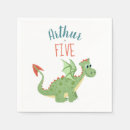 Search for dragons napkins Cute