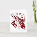 Search for bloody halloween cards Pumpkin