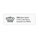 Search for royal crown return address labels Queen