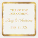 Search for thank you for coming wedding stickers Minimalist