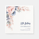 Search for pastel floral napkins Script typography
