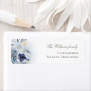Search for blue roses return address labels Elegant