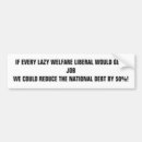 Search for anti welfare bumper stickers Democrat