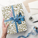 Search for blue butterfly wrapping paper Morpho