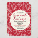 Search for ornament exchange invitations Red