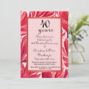 Search for ruby red anniversary invitations Flowers