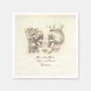 Search for skull wedding napkins Skeleton
