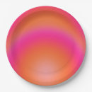 Search for hot pink and orange plates Colorful