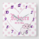 Search for birth nursery clocks Girl