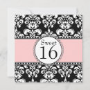 Search for damask sweet 16 invitations Elegant