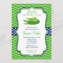 Search for alligator baby shower invitations Green
