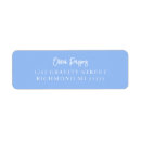 Search for periwinkle return address labels Modern