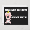 Search for funny gender reveal invitations Party
